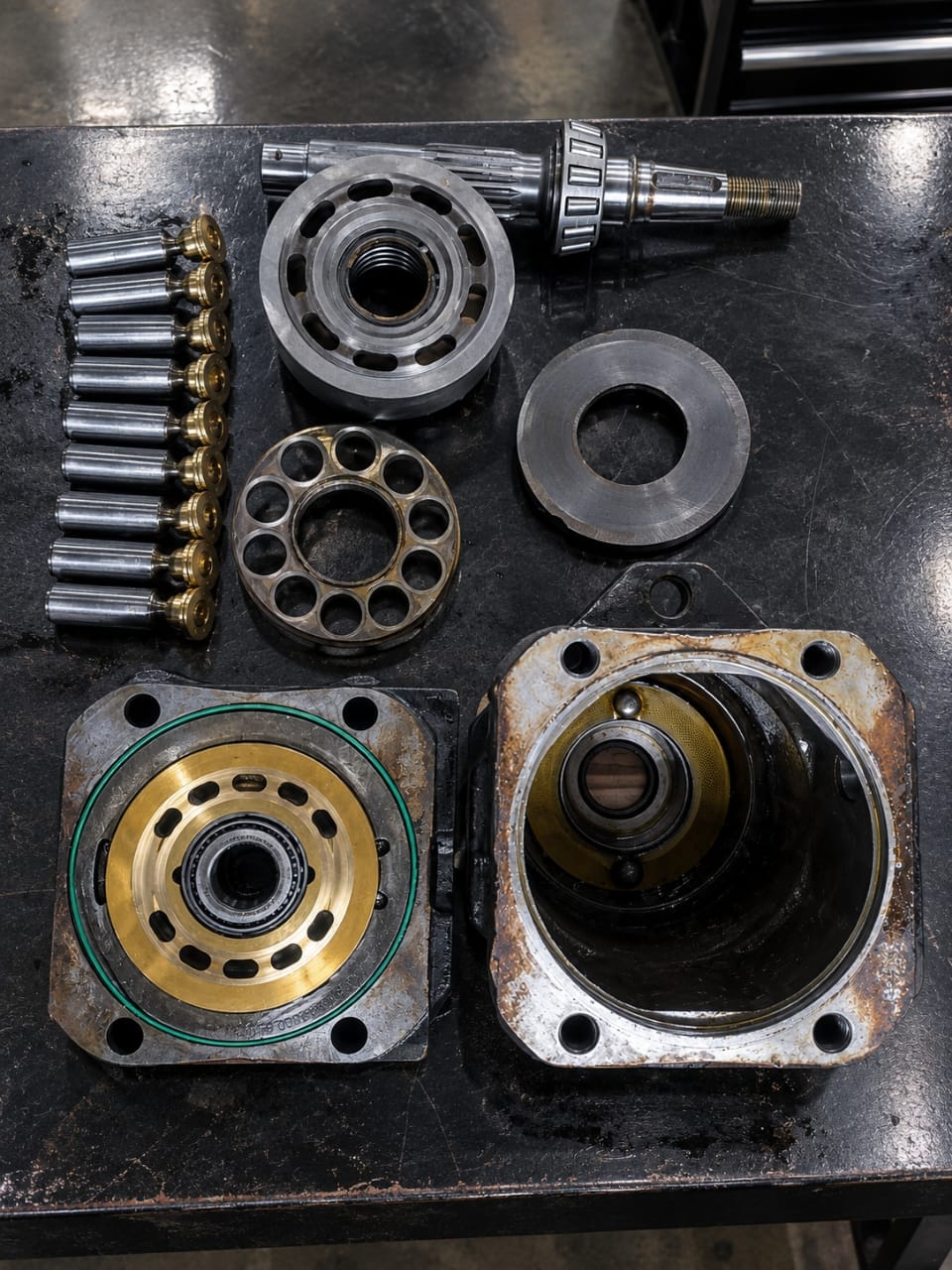 Stripping and assessing hydraulic components